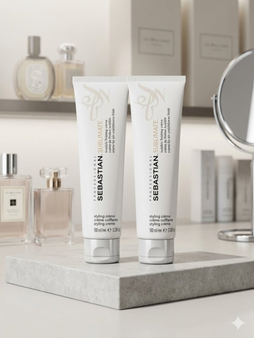 2 Sebastian Sublimate Invisible Finishing Creme Hair Styling Cream 3.38 oz